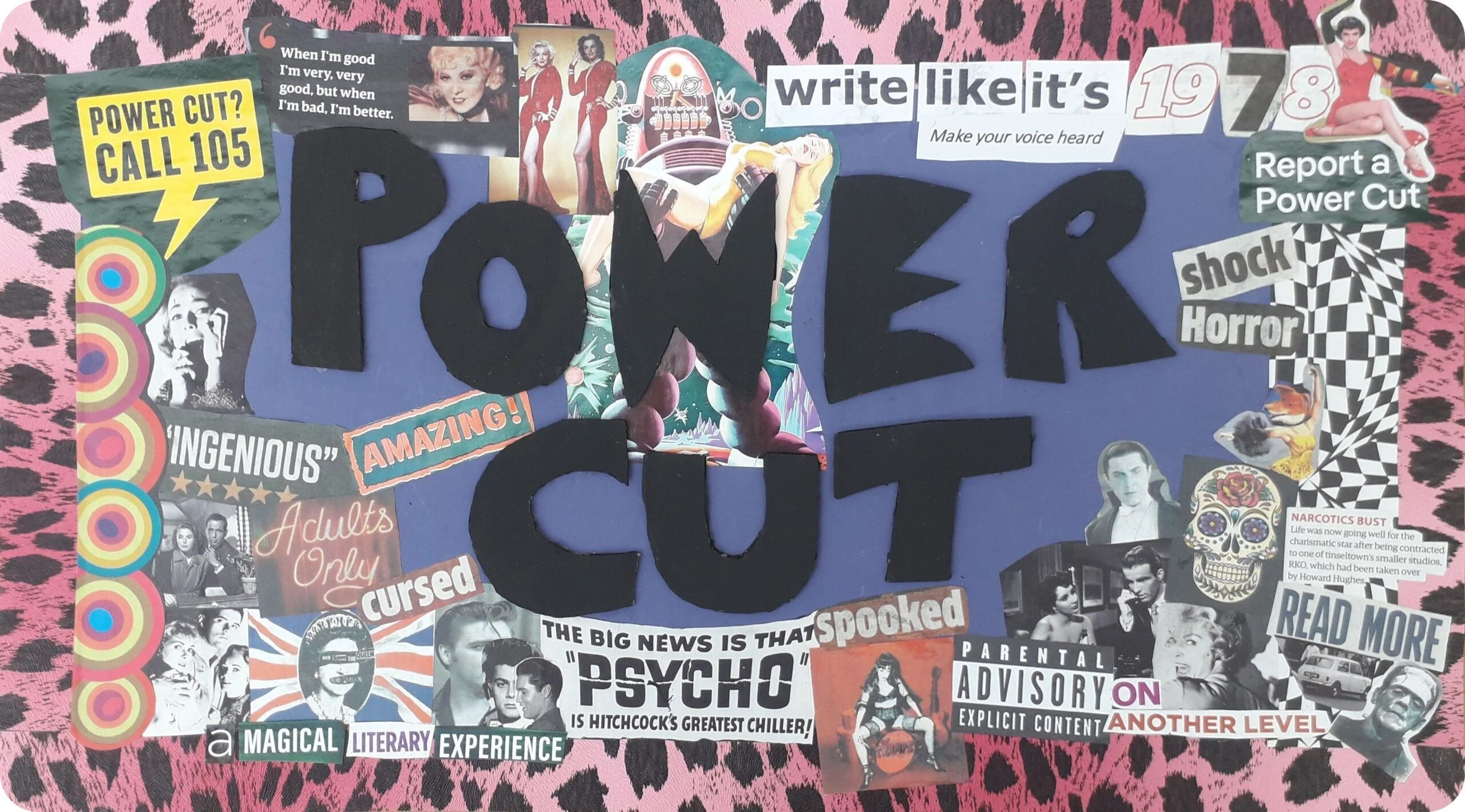 Power Cut Magazine collage logo